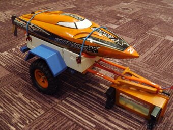RC loď Super Mono X V2 ARTR Brushless + vozík - 8