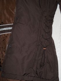 ALPINE PRO krásný čokoládový přechodový dívčí kabát  vel. S - 8