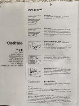 Kancelářská židle Steelcase Think PC 17 300,- - 8