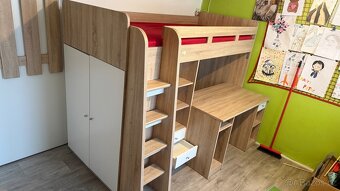 Postel multifunkční vč skříně a psacího stolu - 8