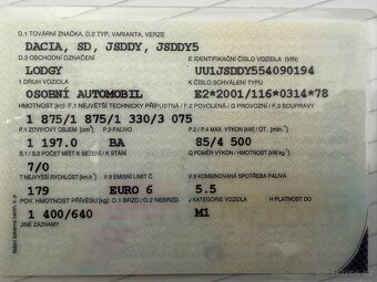 Dacia lodgy 1,2 85kW, 2015, 182000km - 8