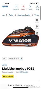 Nová tenisová taška/batoh Victor (včetně visaček) - 8