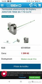 Elektronicky termostat Ariston - 8