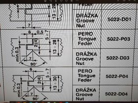 Sada fréz na palubky - pero 5022 PO3 - 8