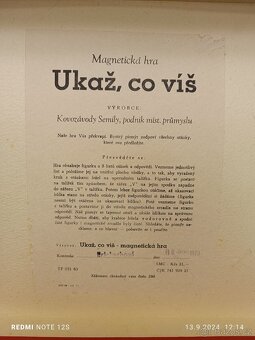 Stará retro hra ukaž co víš magnetická - 8