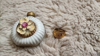 Porcelánová lahvička na parfém, flakon - 8