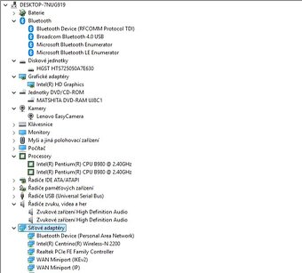 Lenovo Z580,CPU B980,WIN 11,HDD 500GB,RAM 8GB,15.6 palců - 8