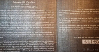Omega Railmaster XXL Limited Edice 18karátové bílé zlato - 8
