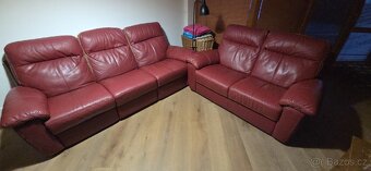 Kožená sedací souprava - 8