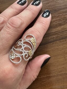 Zlatý dámský prsten - 8