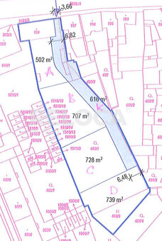 Stavební parcela 707m2, Poděbradova ul., Lysá nad Labem. - 8