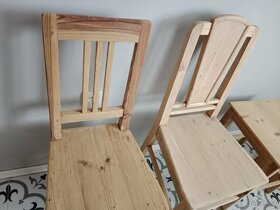 Staré, selské židle, stolička po renovaci - 8
