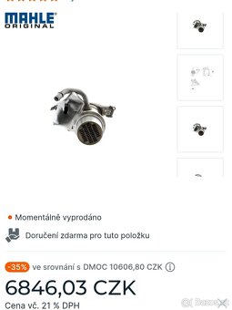 EGR chladič s AGR ventilem MAHLE - 8
