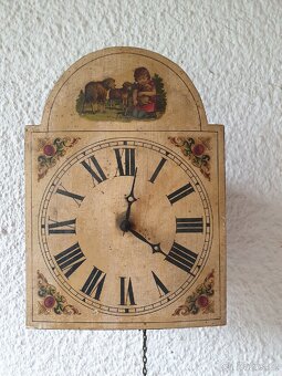 VELKÉ STAROŽITNÉ DŘEVĚNÉ HODINY - 8