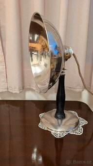 Starožitná lampa poniklovaná 1920-1930 - 8