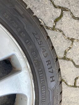 Alu disky 5x120 z vozu BMW řada 3, pneu zimní - 8