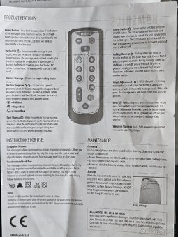 Masážní podložka Shiatsu HoMedics SHIATSU MAX  2.0 - 8