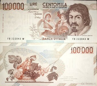 Italské bankovky 1000 - 100 000 lir 1983 - 1997 - 8