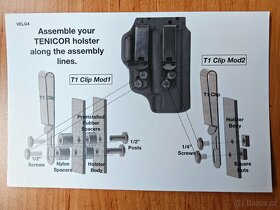 Kydex pouzdro Tenicor Velo4 pro Glock 43/43X - pravák - 8