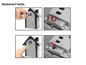 Bezpečností Inteligentní Schránka na zeď/Trezor na Klíče - 8