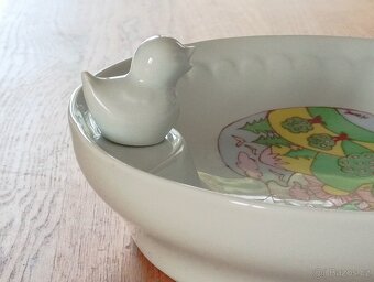 RUČNĚ MALOVANÝ DĚTSKÝ PORCELÁNOVÝ TERMOTALÍŘ LIMOGES FRANCIE - 8