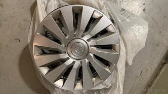 Plechové disky Škoda/VW 6Jx16 ET48 s pneu a poklicemi - 8