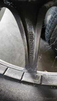 orig. alu kola Mercedes 17" + pneu Dunlop winter sport - 8