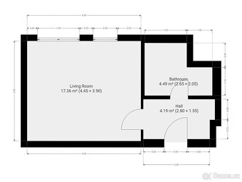Pronájem bytu 1+kk, Hábova, Stodůlky, 16900 Kč/měs, 27 m2 - 8