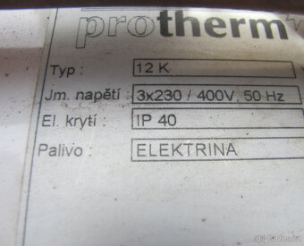 ELEKTROKOTEL PROTHERM 12KW - RAJA 12K + WIFI TERMOSTAT - 8
