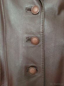 Kožená bunda M (38/40) vínová - 8