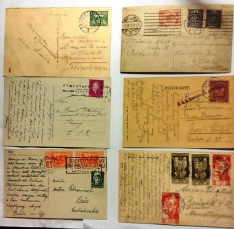Staré pohlednice cizina 6 ks, 1932 - 1934. - 8