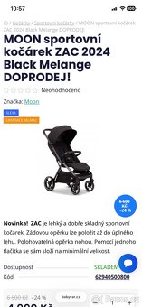 Sportovní kočárek Moon Zac - 8
