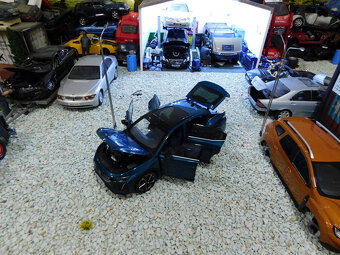 model auta Peugeot 408X 1:18 farba modrá / tyrkys / Paudi - 8