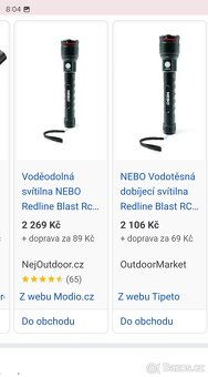 camping svítilna NEBO taktická policie vojenská - - 8