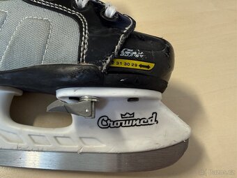 dětské brusle s pohyblivou špičkou BAUER EUR 37,5, US 5 - 8