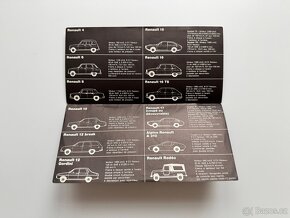 Renault 15 a 17 francouzský rozkládací prospekt - 8