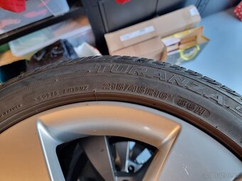 Prodám ALU disky DIONE s letní pneu 215/45 R16" 86 H - 8