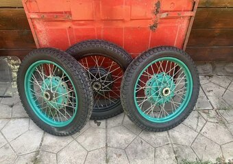 Nové pneu i-40 3.75-19 kolo duše dráty buben kola špice - 8