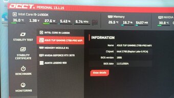 Herní nový RTX 5070Ti, i9 13900K(f); 32GB DDR5; 2TB SSD NVMe - 8