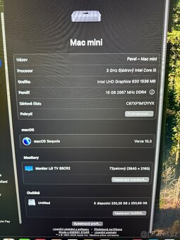 Mac mini 2018 256GB - 8