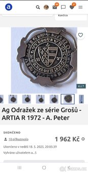 Ag Odražek ze série Grošů - ARTIA R 1972 - A. Peter - 8