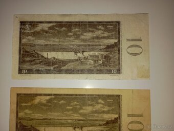 BANKOVKY 10 KČS, 1960, VZÁCNÉ SERIE, CHYBOTISK - 8
