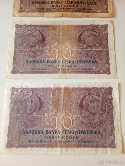 BANKOVKY 10 KČ 1927, SÉRIE B a N, VŠE NEPERFOROVANÉ - 8