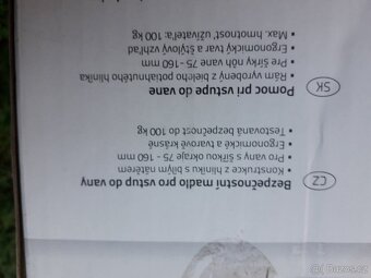 Levně prodám bezpečnostní madlo pro vstup do vany nové., nep - 8