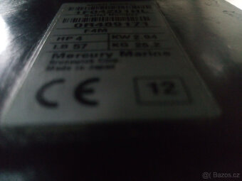 Lodní motor MERCURY F4(6)MH kr.noha. Výborný stav - 8