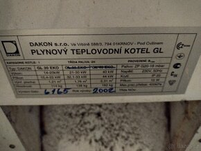 Kotel Dakon GL 20 EKO na náhradní díly - 8
