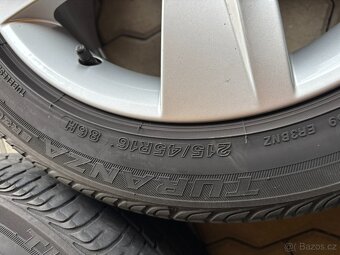 Sada Alu + pneu Fabia III / Rapid - originál hliníkové disky - 8