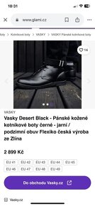 Vasky Desert Black Pánské kožené kotníkové boty černé - 8