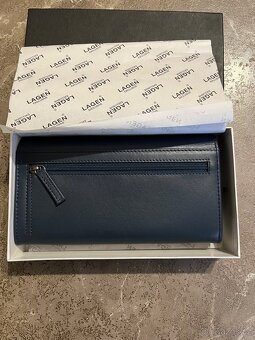 Dámská kožená peněženka Lagen Navy Blue - 8