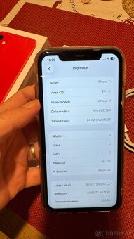 IPhone 11 64GB červený, top stav - 8